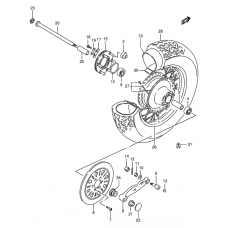 Rear wheel complete assy