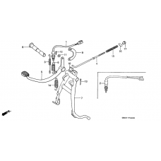 Main stand/brake pedal