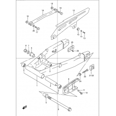 Rear swinging arm