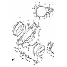 Crankcase cover- water pump