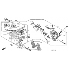 Left front brake caliper (2)