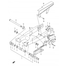 Rear swinging arm