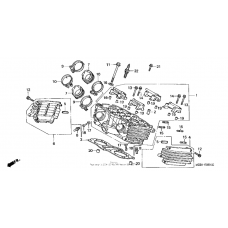 Cylinder head (rr.)