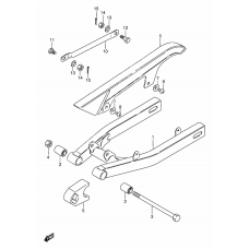 Rear swinging arm