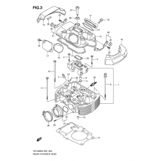 Rear cylinder head