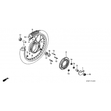 Rear wheel complete assy
