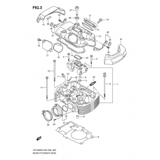 Rear cylinder head