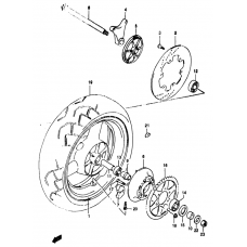 Rear wheel complete assy              

                  Gsf1200sav/saw/sax/say