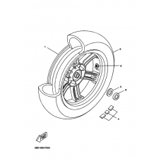 Rear wheel complete assy