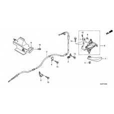 Parking brake rod knob