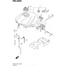 Топливный бак (Ykv) (Sv650L7 E33)