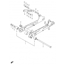 Rear swinging arm