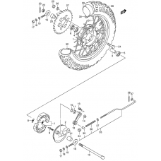 Rear wheel complete assy