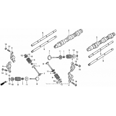 Camshaft + valve