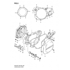 Crankcase cover-water pump