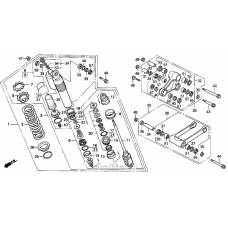 Rear shock absorber 92-93