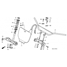 Handle pipe/top bridge/ steering stem              

                  CR500RS