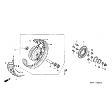 Rear wheel complete assy              

                  2