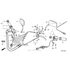 Handle lever + switch + cable