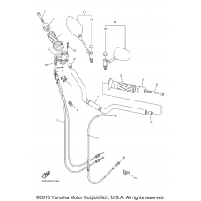 Steering handle cable