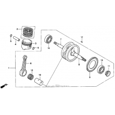 Crankshaft + piston