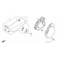 Seat/side cover              

                  CR125RM/RN