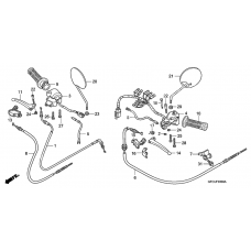 Handle lever/switch/cable