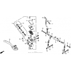 Front brake master cylinder