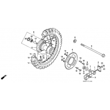 Rear wheel complete assy              

                  CR80RL/RM