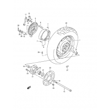 Rear wheel complete assy