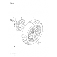 Rear wheel complete assy