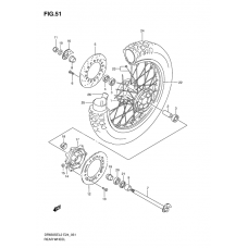 Rear wheel complete assy