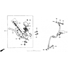 Front brake master cylinder