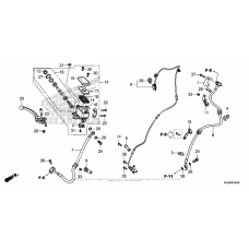 Front brake master cylinder (1)