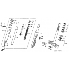 Front fork/steering stem