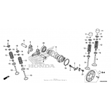 Camshaft + valve