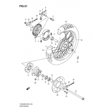 Rear wheel complete assy