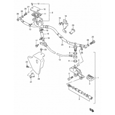 Rear master cylinder