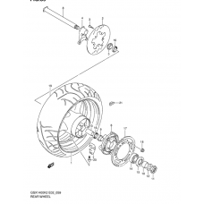 Rear wheel complete assy