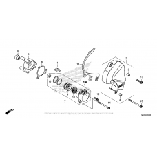 Left Rear Cover + Clutch Slave Cylinder