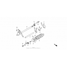 Gearshift drum + gearshift fork