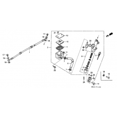Rear brake master cylinder