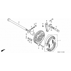 Rear brake panel