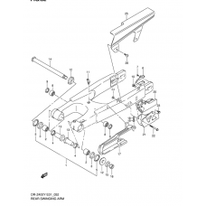 Rear swinging arm