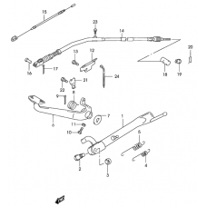 Stand - rear brake