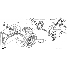 Rear wheel/ thrust cylinder