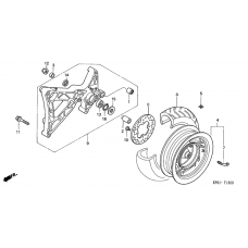 Rear wheel complete assy