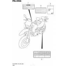 Информационные наклейки (Dr-Z400Sml7 E03)