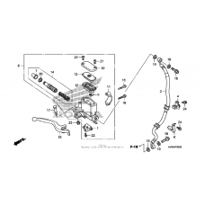Front brake master cylinder