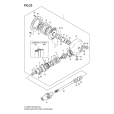 Propeller shaft/final drive gear